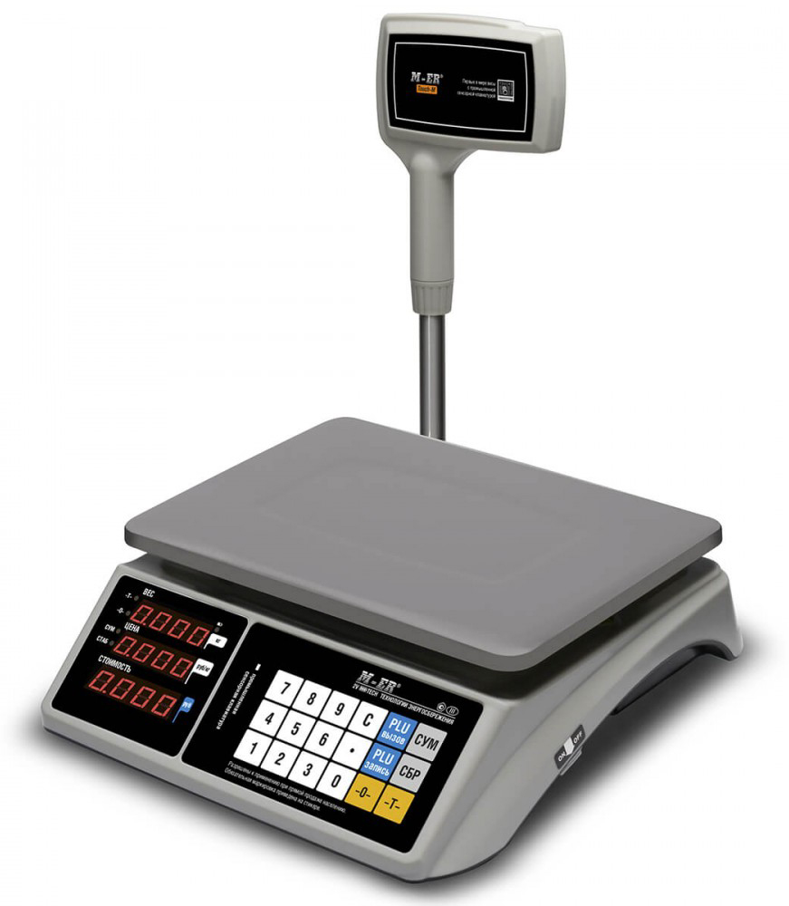 Весы торговые Mertech 328 ACPX-15.2 TOUCH-M LED RS232 и USB