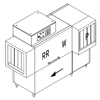 МАШИНА ПОСУДОМОЕЧНАЯ DIHR RX 184 LC SX+DDE+HR10+DR69