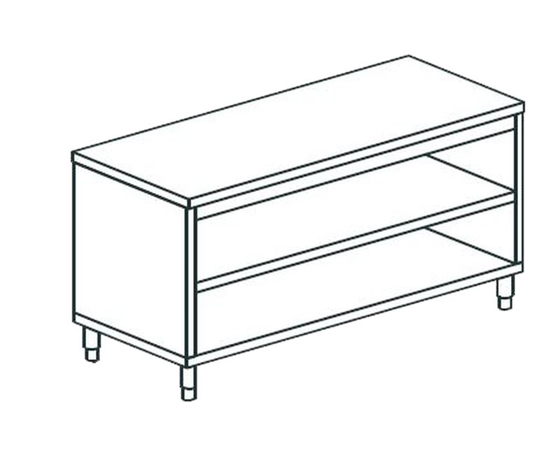 СТОЛ ПРОИЗВОДСТВЕННЫЙ ЗАКРЫТЫЙ С 3-Х СТОРОН APACH CHEF LINE LWC715SH2