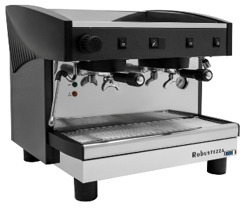 Рожковая кофемашина ROBUSTEZZA ST2M Compact высокие группы, черная