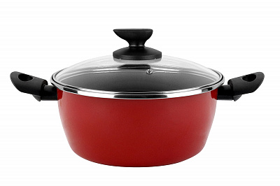 Кастрюля низкая с крышкой Vitrinor V Poivre Rouge 24