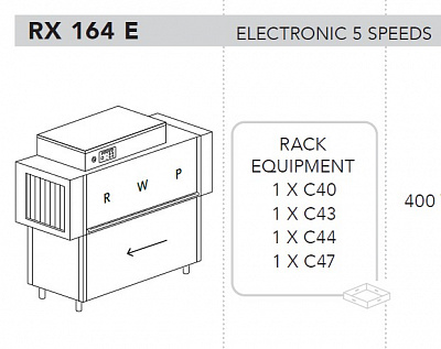 МАШИНА ПОСУДОМОЕЧНАЯ DIHR RX 164 E SX+DDE+XP