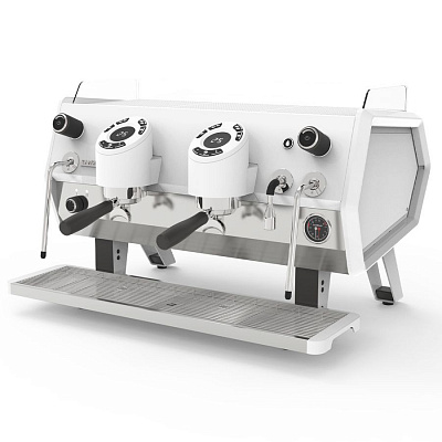 Кофемашина Sanremo D8 2 высокие гр, Cold Touch+Экономайзер, Total White, белая