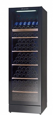 ШКАФ ВИННЫЙ ВЕНТ.МЕТАЛ. WINE 185 FG ЧЕРНЫЙ