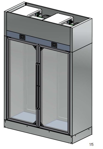 ШКАФ ВИННЫЙ ENOFRIGO WINE LIBRARY 20 WALL 2P H2200 VT ЧЕРНЫЙ + ПОЛКИ R
