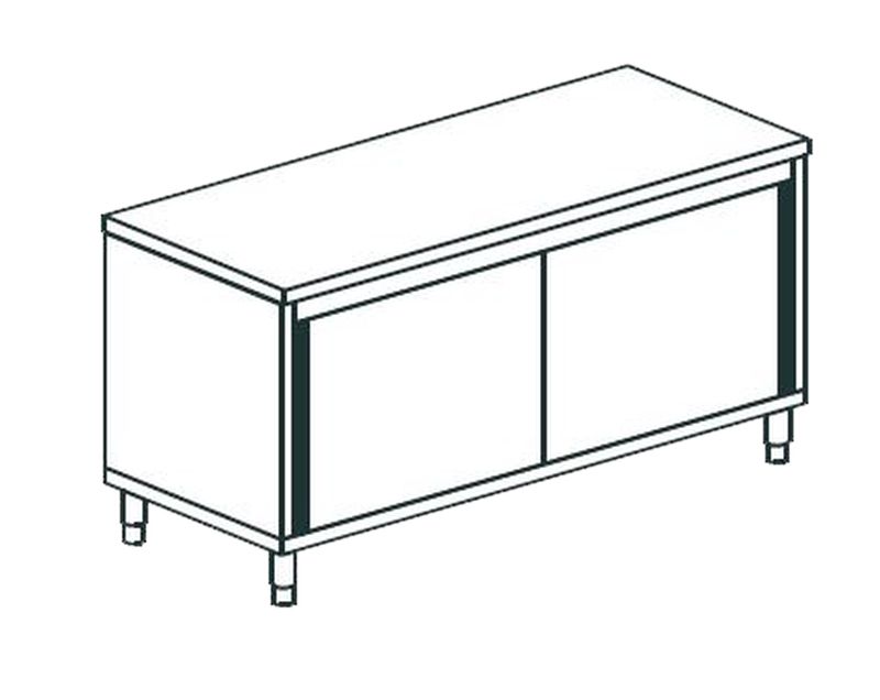 СТОЛ ПРОИЗВОДСТВЕННЫЙ ЗАКРЫТЫЙ APACH CHEF LINE LWC717SH2SD