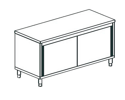 СТОЛ ПРОИЗВОДСТВЕННЫЙ ЗАКРЫТЫЙ APACH CHEF LINE LWC717SH2SD